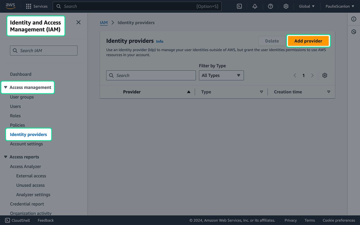 AWS Access Management
